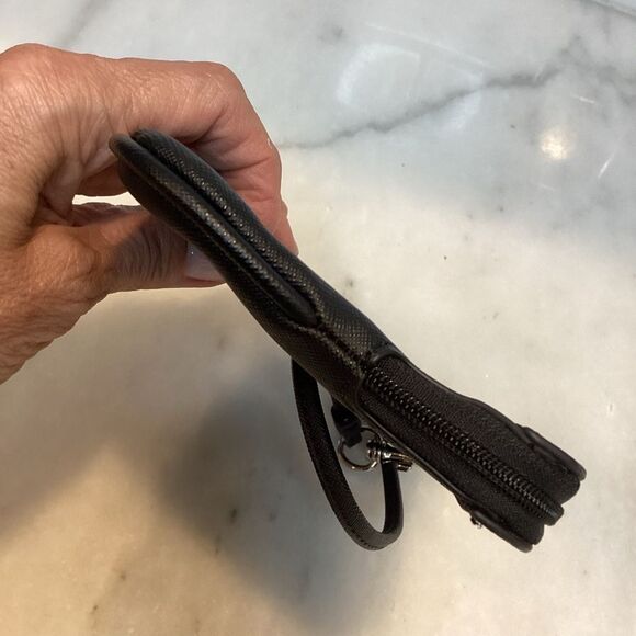 Karl Lagerfeld Leather Pouch Wristlet NWOT - Picture 7 of 10